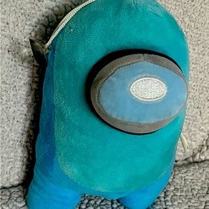 Among Us Small Stuffed Animal Plush Cyan- 10”